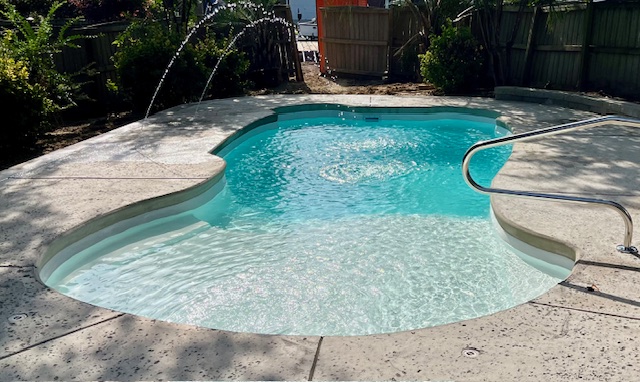 Costa Beach Fiberglass Pool by Rainforest Pools USA